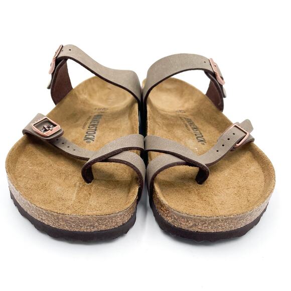 Birkenstock Mayari‎ Sandals Mocca Brown Birko-Flor Strap Sz 43 / 10 US Men\'s